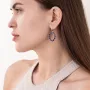 Серебряные серьги с сапфирами 2378/1р-HSPH Оникс