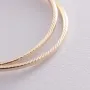 Серьги - кольца в желтом золоте (4.6 см) с07189 Оникс