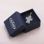 Срібний православний хрест із позолотою 132300 Онікс