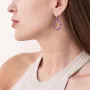 Серебряные серьги с аметистами 2378/1р-AMET Оникс