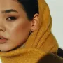Серьги Гармония в желтом золоте (фианит) с06939 Оникс
