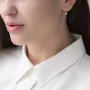 Золоті сережки з сапфірами і діамантами.