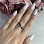 Серебряное кольцо SilverBreeze с керамикой (1541753) 18 размер