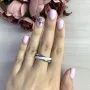 Серебряное кольцо SilverBreeze с керамикой (1734438) 18 размер