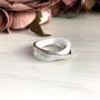 Серебряное кольцо SilverBreeze с керамикой (1904077) 17.5 размер