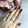 Серебряное кольцо SilverBreeze с керамикой (1904077) 17.5 размер