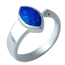 Срібна каблучка SilverBreeze з опалом 0.645ct (1919743) 17