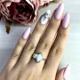 Серебряное кольцо SilverBreeze с опалом 0.645ct (1960516) 17.5 размер