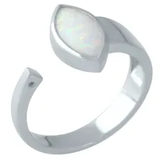Срібна каблучка SilverBreeze з опалом 0.645ct (1960516) 17.5 розмір