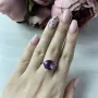 Серебряное кольцо SilverBreeze с александритом 7.813ct (1964163) 18 размер
