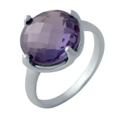Срібна каблучка SilverBreeze з олександритом 7.813ct (1964163) 18 розмір