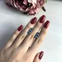 Серебряные серьги SilverBreeze с натуральным топазом Лондон Блю 1.805ct (2024408)