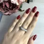 Серебряное кольцо SilverBreeze с фианитами (2031482) 18 размер