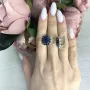 Срібна каблучка SilverBreeze з натуральним сапфіром 9.8ct (2068723)