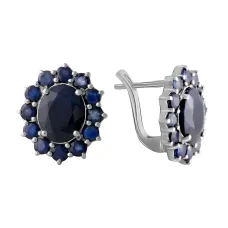 Срібна каблучка SilverBreeze з натуральним сапфіром 9.8ct (2068723)