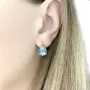 Серебряные серьги SilverBreeze с натуральным топазом 8.225ct (2074991)