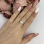 Серебряное кольцо SilverBreeze с фианитами (2080381) 18 размер