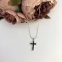 Серебряный крестик SilverBreeze с эмалью (2080626)