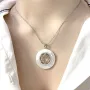 Срібна підвіска SilverBreeze з перламутром (2080817)