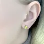 Серебряные серьги SilverBreeze с эмалью (2081005)