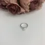 Серебряное кольцо SilverBreeze с натуральным жемчугом (2081555) 18 размер