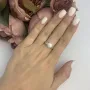 Серебряное кольцо SilverBreeze с натуральным жемчугом (2081555) 18 размер