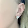 Серебряные серьги SilverBreeze с фианитами (2082439)