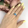 Серебряное кольцо SilverBreeze с опалом 0.58ct (2083597) 17 размер
