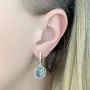 Серебряные серьги SilverBreeze с натуральным топазом 8.75ct (2089520) 5.45 г