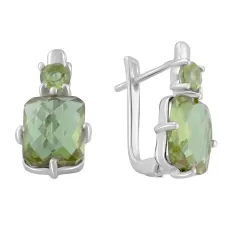 Серебряные серьги SilverBreeze с султанитом 5.85ct (2091547)