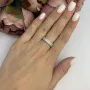 Серебряное кольцо SilverBreeze с фианитами (2094470) 17 размер
