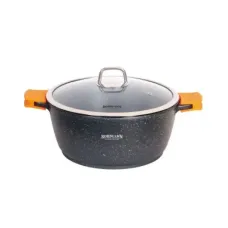 Кастрюля Bohmann 5,8 литра с мраморным покрытием BH-7350-28 Кастрюля Bohmann 5,8 литра с мраморным покрытием BH-7350-28