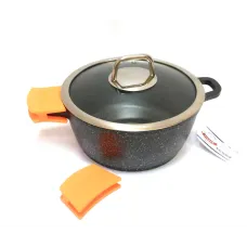 Кастрюля Bohmann 5 литров с мраморным покрытием BH-7350-26 Кастрюля Bohmann 5 литров с мраморным покрытием BH-7350-26
