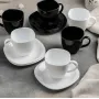 Набір чайний Luminarc Carine Black/White 220 мл 12 предметів 2371D LUM