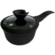 Ковш алюминиевый 1,3 л Black Pro New с антипригарным покрытием d-16 см Lessner 55872-16 LS