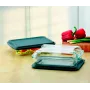 Форма стеклянная 2.5 л c стеклянной и пластиковой крышкой 1,9 л Simax Color Exclusive s7216/7576/L SIM