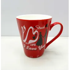 Кухоль керамічний 340 мл Love You червоний SNT/4 Кухоль керамічний 340 мл Love You червоний SNT/4