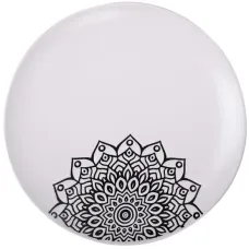 Тарілка десертна Kora кругла 20.5 см Біла Limited Edition JH2068-2 Тарілка десертна Kora кругла 20.5 см Біла Limited Edition JH2068-2