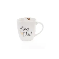 Кружка фарфоровая BonaDi King Dad 520 мл Белый 577-524 Кружка фарфоровая BonaDi King Dad 520 мл Белый 577-524