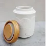 Банка для сипучих 550 мл з деревянной кришкою Interos D PJ02780-S
