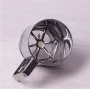 Кружка-сито d-10 см h-10 см для просеивания муки с одинарным ситовым дном Kamille КМ-7783