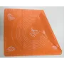 Силиконовый коврик A-PLUS для выпечки и раскатки теста 50*40 см оранжевый