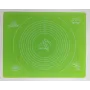 Силиконовый коврик A-PLUS для выпечки и раскатки теста 50*40 см салатовый