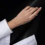 Золотой браслет с фианитом б04036 Оникс 17