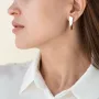 Серьги в красном золоте на английской застежке с07130 Оникс