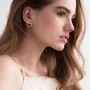 Серебряные серьги Мерцание (1.6 см) 122707 Оникс