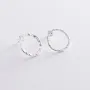 Серебряные серьги Мерцание (1.6 см) 122707 Оникс