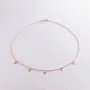 Колье Клевера в красном золоте кол01986 Оникс 43