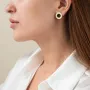 Серьги Love в желтом золоте (эмаль) с06796 Оникс