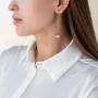 Золотые серьги с кубиками 470061 Оникс